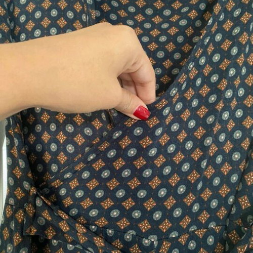 Long wrap dress Viva like new, multicolored, size S