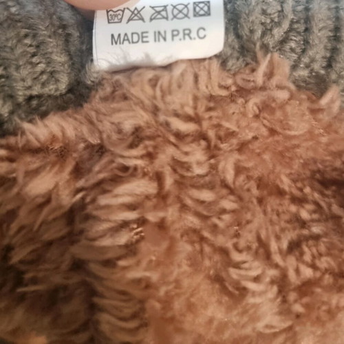 Women's wool beret hat like new, gray-pink, one size