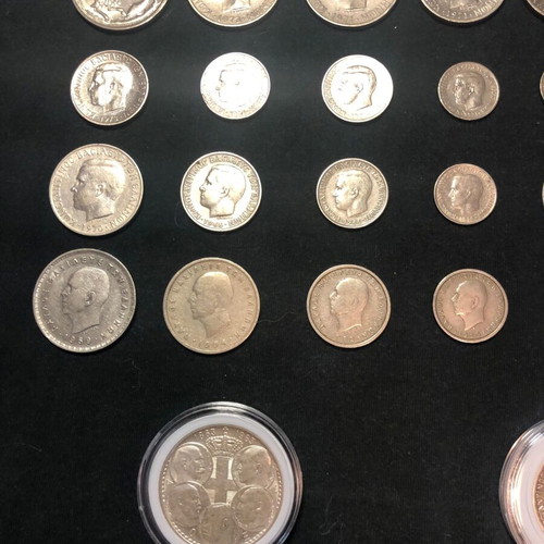 Collection of 37 used coins 1912-1982 with 2 silver coins