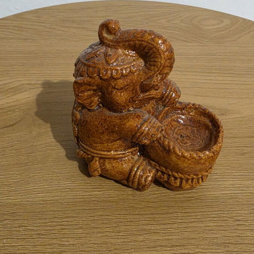 Elephant Tealight Holder ceramic, like new