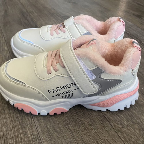 Girls' sport sneakers size 35, multicolor pink