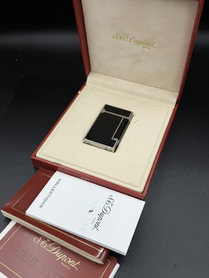 Αναπτήρας St DuPont Chinese lacquer μεταχειρισμένος με κουτί και χαρτιά