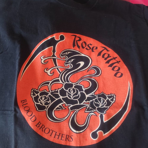 Rose Tattoo Blood Brothers Tour 2007 shirt used, Fruit of the Loom, size L