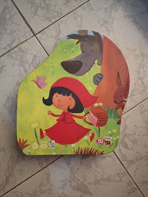 Red Riding Hood puzzle used, 24 pieces