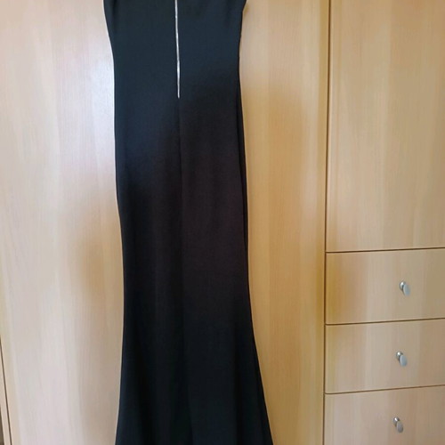 Long black mermaid evening dress like new, size S-M