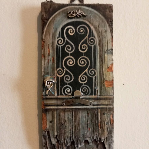 Wall decor door style handmade, like new