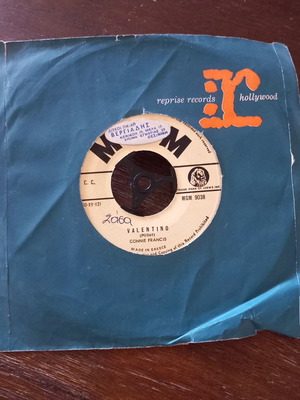 45 RPM record Connie Francis pop single like new