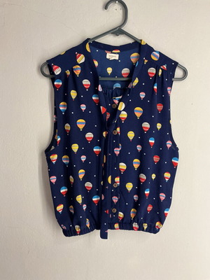 Crop Shirt M new, colorful balloon print