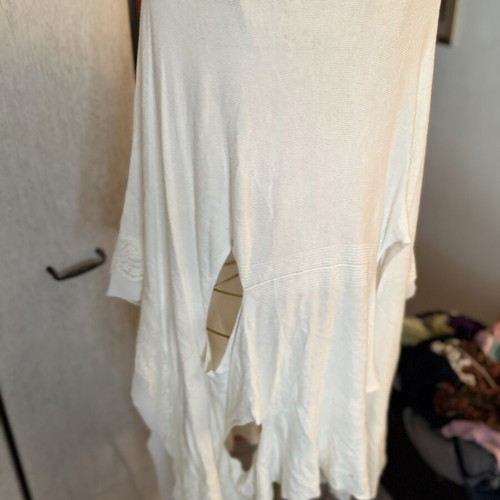 White Viscose Dress made in Europe like new