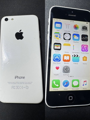 iPhone 5c άσπρο 8GB μεταχειρισμένο, χωρίς λογαριασμό iCloud