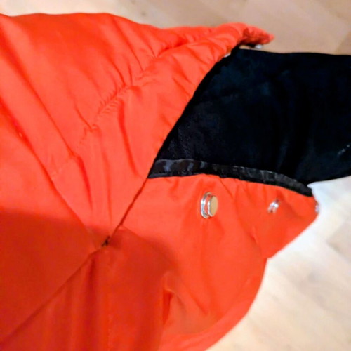 Superdry Long Puffer Jacket Unisex Small used, orange