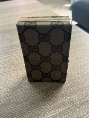 Gucci cigarette case used vintage canvas GG Pattern