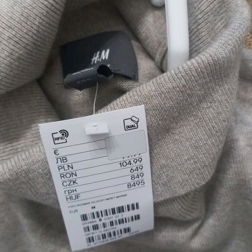 H&M men's blouse beige new size M