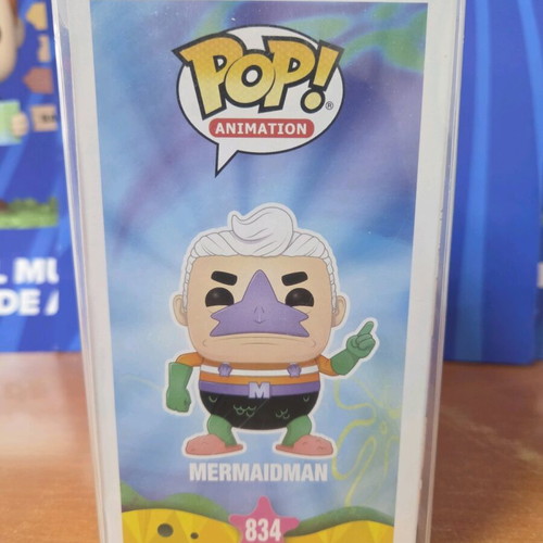 Funko Pop Animation #834 SpongeBob SquarePants Mermaidman 2020 Fall Convention Limited Edition new