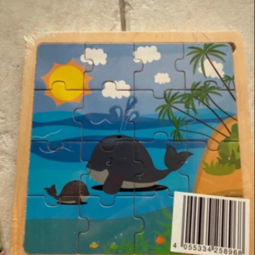 Educational puzzle games set of 4, two wooden, new