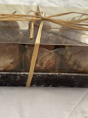 Tealight candles seashell set of 6 new in box