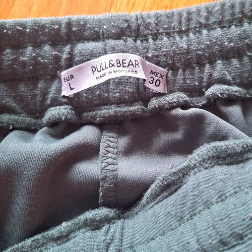 Pull & Bear women's sports pants used, green, size L