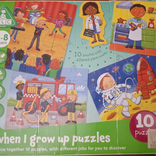 When I Grow Up Puzzles 10-in-1 used, Early Learning Centre