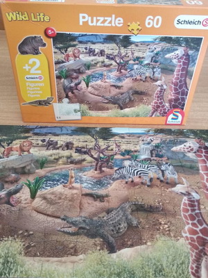 Wild Animals Puzzle 60 pieces used