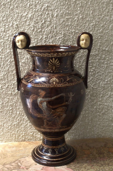A Neo-Classical Glazed Ceramic Amphora, 19th century