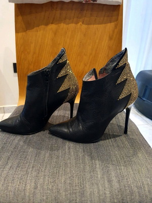 Albano leather boots size 38 used, black