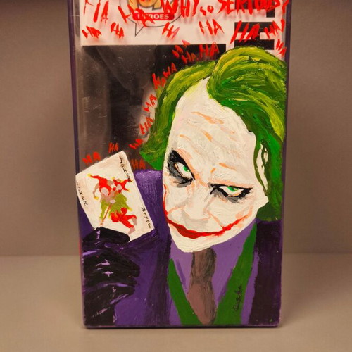 Funko Pop The Joker #36 with custom painted acrylic protector