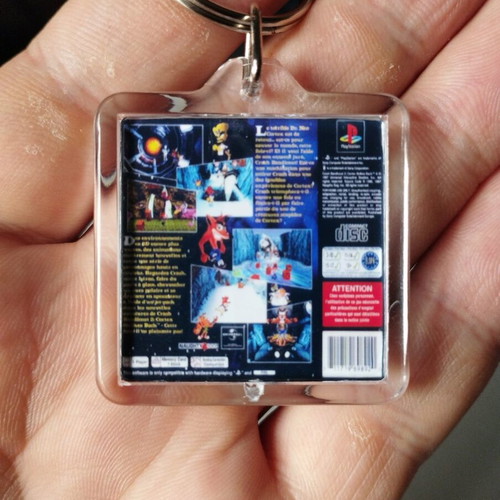 Crash Bandicoot 2 Cortex Strikes Back PS1 keychain new