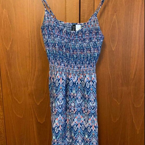 H&M Divided Ethnic Aztec Mini Smocked Sundress Size EU 38 Like New
