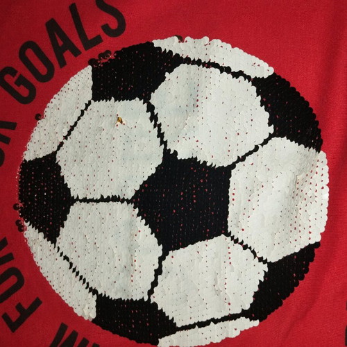 H&M sweatshirt with reversible sequins, like new, age 9-10
