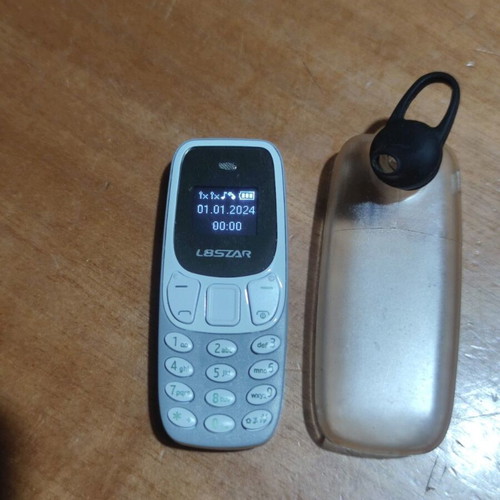 L8STAR BM10 Mini mobile phone like new, dual SIM, gray