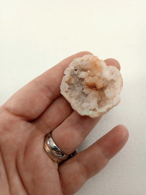 Large iridescent agate with hole, new semi-precious stone pendant