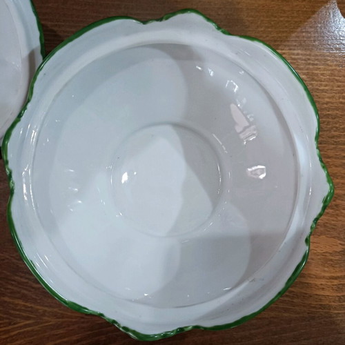 Limoges porcelain fondue pot new with lid
