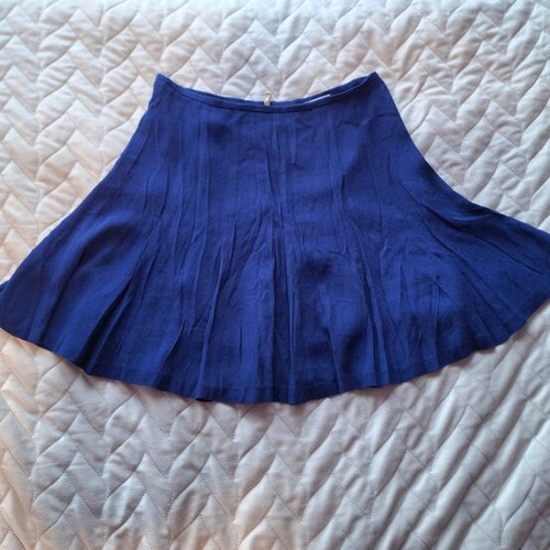 Sandro blue viscose mini skirt size 34