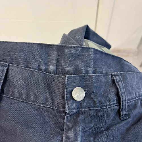 Carhartt Wip Presenter Bermuda mens shorts used, navy blue, size 28W