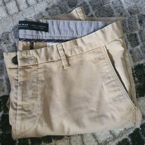 Zara men's beige pants size 44 used