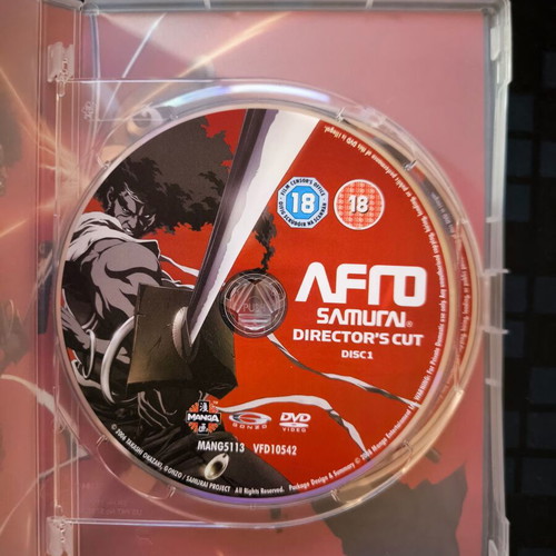 Afro Samurai Murder Sessions Director's Cut 4-Disc DVD box set