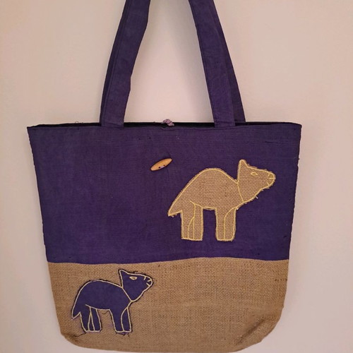 Fabric shoulder bag new, handmade from Egypt