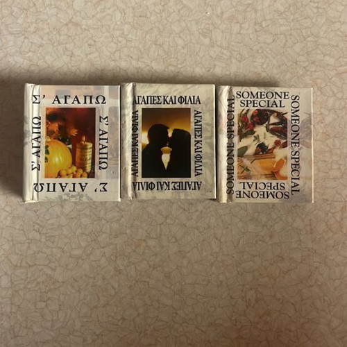 Miniature books used with quotes