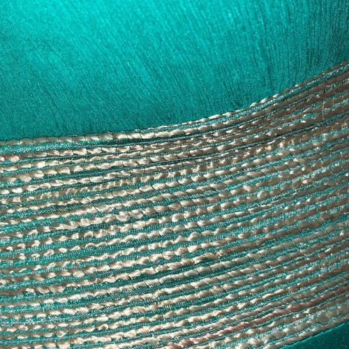 Konstantinos emerald dress like new with gold belt, size 46