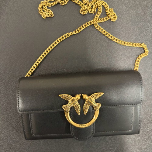 Pinko bag new, black with chain