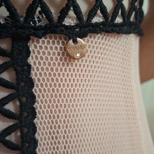 Toi&Moi dress like new, black and beige, size S