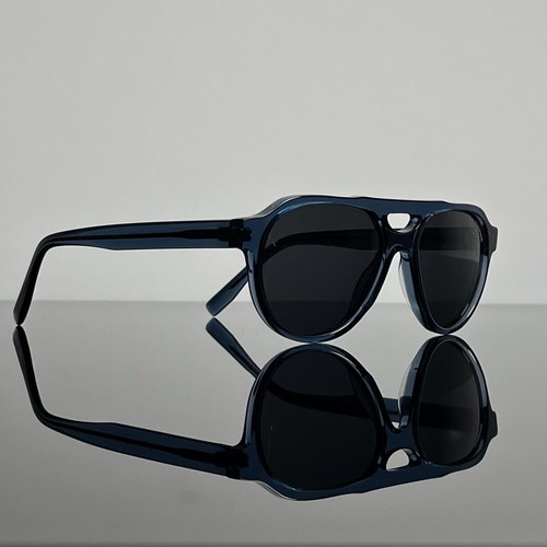 Bormain Manhattan aviator sunglasses new, polarized, black and blue