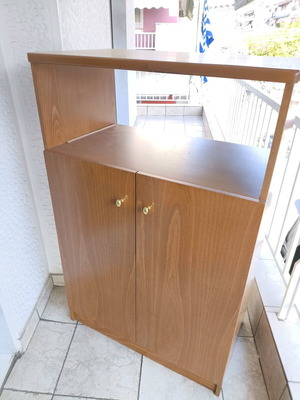 TV cabinet with cupboard and shelf