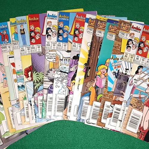 Archie comics used, pack of 19 in English