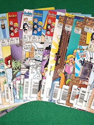 Archie comics used, pack of 19 in English