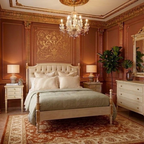 Handcrafted Louis Seize (XVI) Bedroom Suite new, solid mahogany