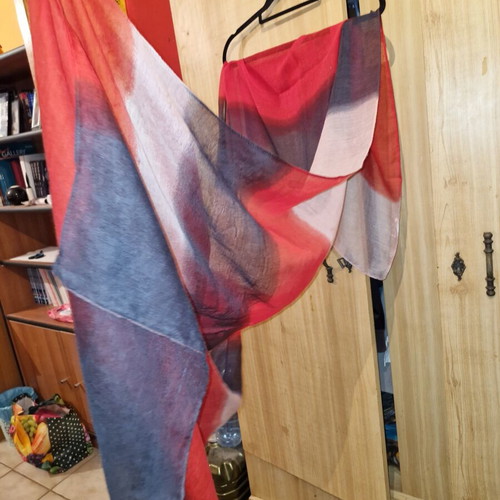 Terranova multicolor pareo used, semi-transparent
