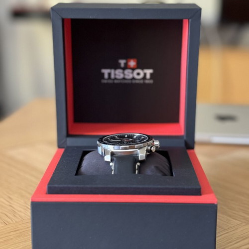 Tissot Supersport Chrono Quartz watch like new, black, men's