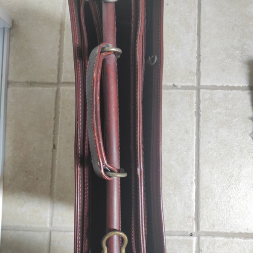 Hunter vintage leather briefcase like new, brown, multiple compartments