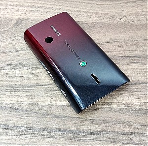 Αυθεντικό κόκκινο και μαύρο πίσω κάλυμμα Sony Ericsson X8 Xperia